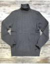 Maglia Gianni Lupo basic collo alto col. grigio