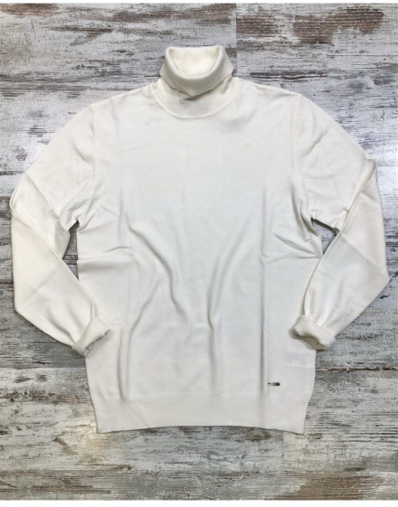 Maglia Gianni Lupo basic collo alto col. grigio