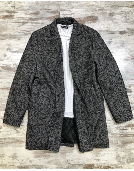 Cappotto basic slim fit col. nero