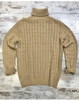 Maglione collo alto Street22 col .camel